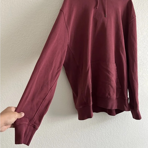 J.Crew Red Hoodie Garment Dyed French Terry Men’s Sz XL - Picture 4 of 9